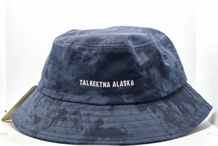 back of dark blue bucket hat