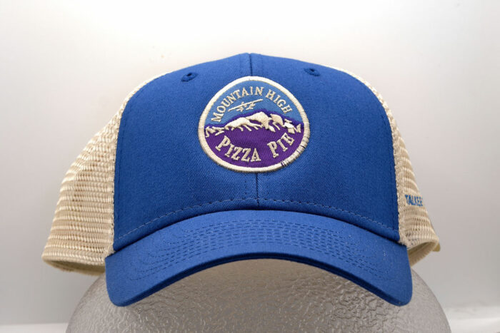 blue trucker hat