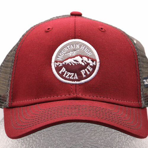 red trucker hat