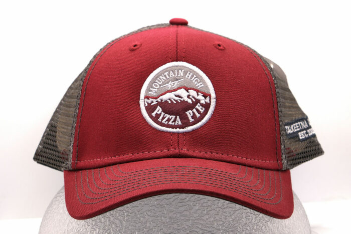 red trucker hat