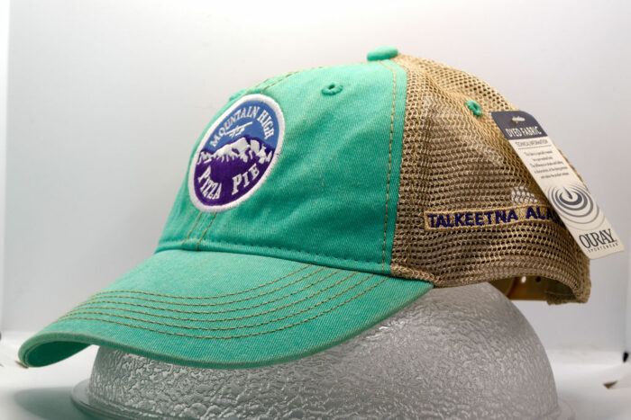 cyan trucker hat